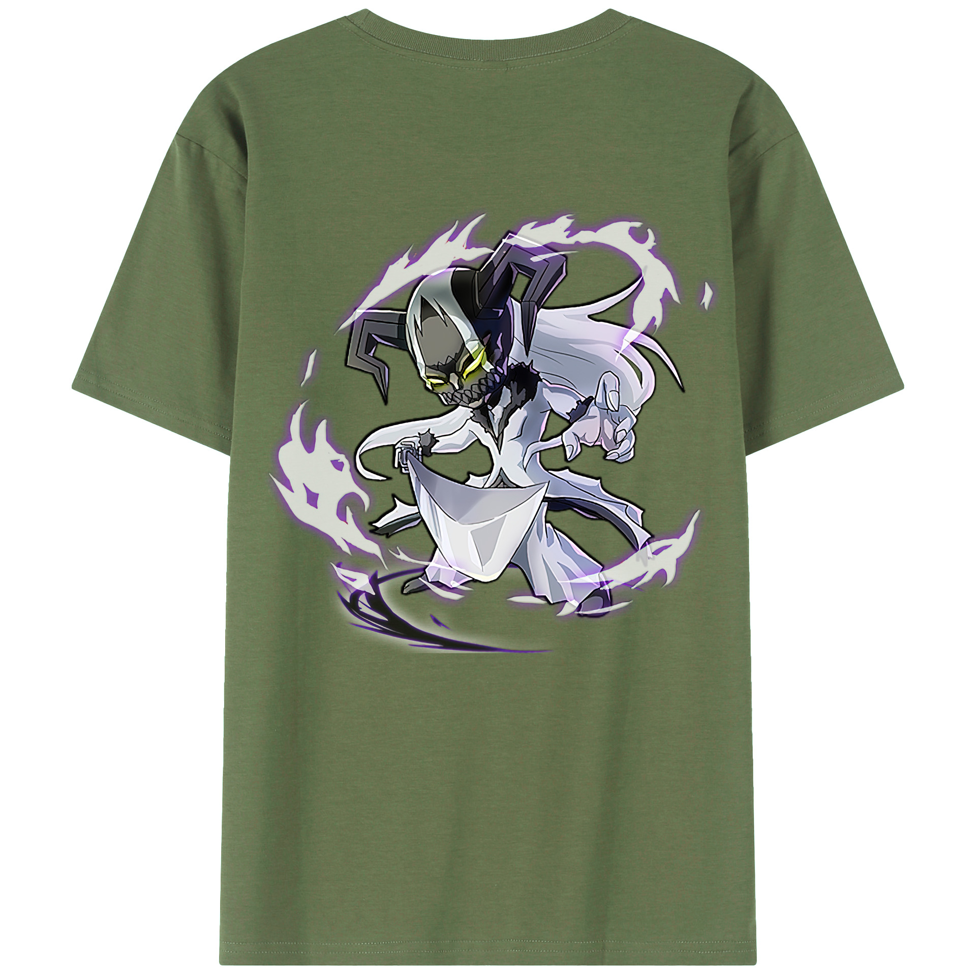 （画像用） ブリーチ 黒崎一護（くろさき いちご）BLEACH Kurosaki Ichigo 綿100％ メンズ半袖Tシャツ（バックプリント） 通気性